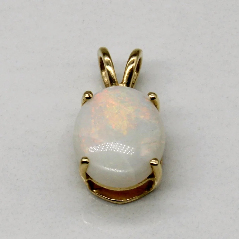 titanium black matte ring Opal Pendant | 1.25ct |