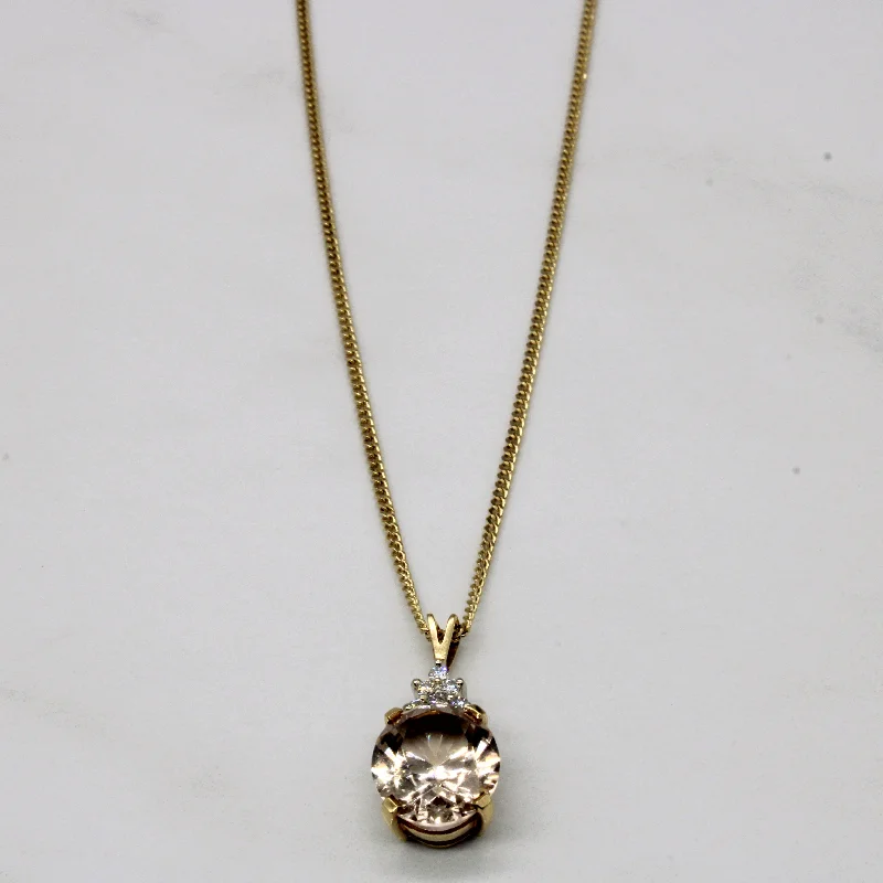 thin silver chain necklace Peach Topaz & Diamond Pendant Necklace | 5.15ct, 0.09ctw | 18" | thin silver chain necklace Peach Topaz & Diamond Pendant Necklace | 5.15ct, 0.09ctw | 18" |