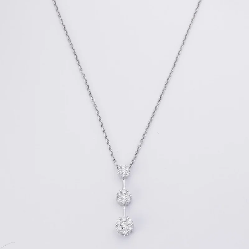 Platinum Diamond Necklace | 0.98ctw | 16"