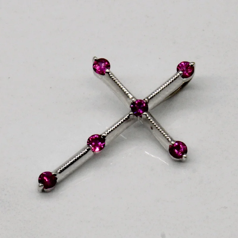 celestial star cluster earrings Ruby Cross Pendant | 0.15ctw |