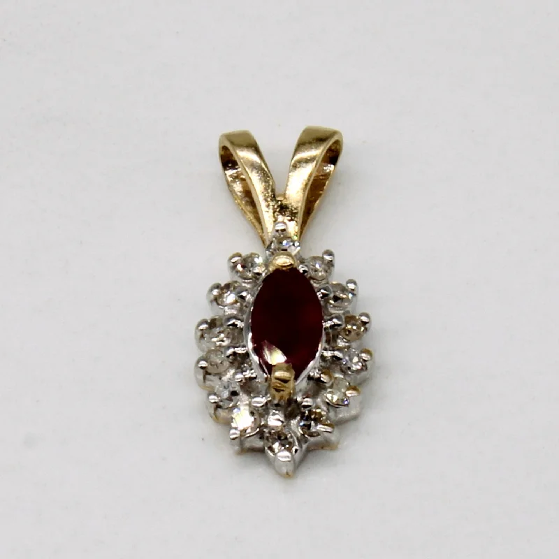 real jade bangle bracelet Vintage Ruby & Diamond Pendant | 0.14ct, 0.07ctw |