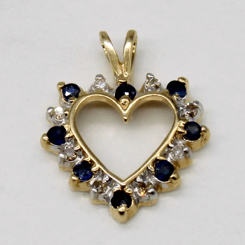 hammered gold stacking rings Sapphire & Diamond Heart Pendant | 0.16ctw, 0.04ctw | hammered gold stacking rings Sapphire & Diamond Heart Pendant | 0.16ctw, 0.04ctw |