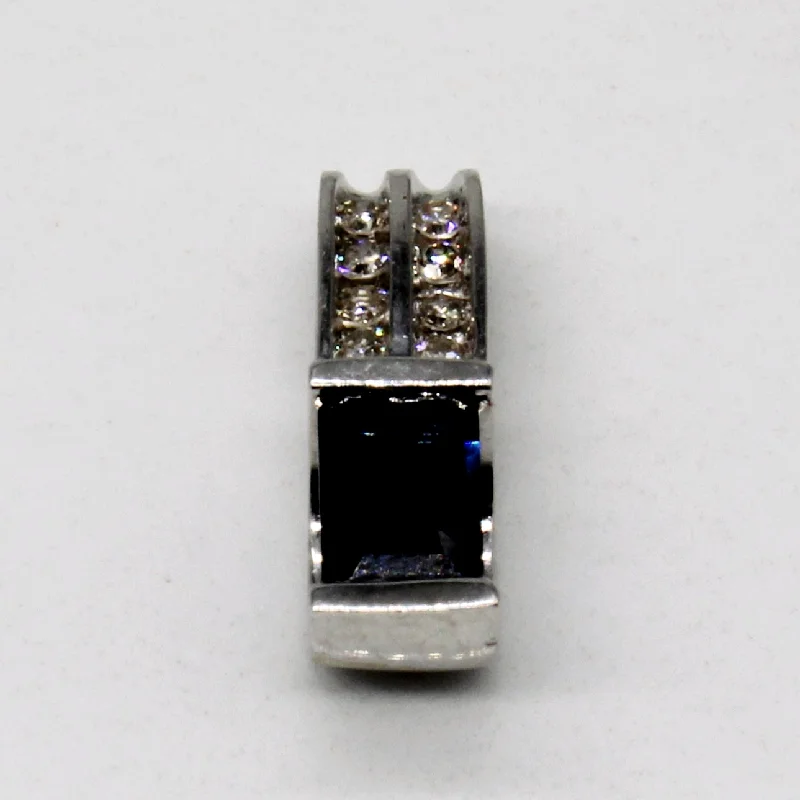 silver dragon claw ring Sapphire & Diamond Pendant | 0.65ct, 0.05ctw |