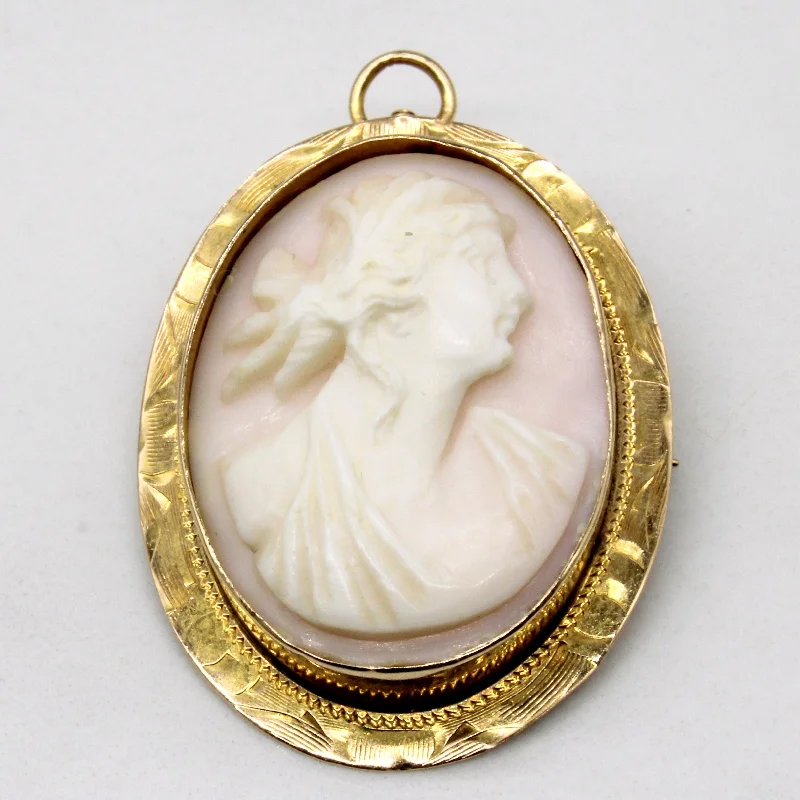 silver infinity knot ring Seashell Cameo Brooch & Pendant | 13.40ct |