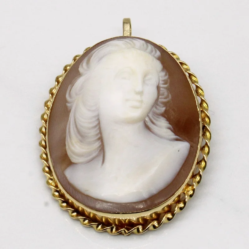 Seashell Cameo Brooch & Pendant | 35.00ct |