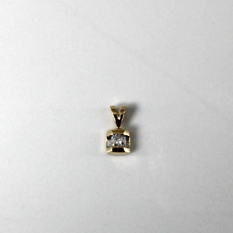 sapphire and diamond eternity ring Tension Set Diamond Pendant | 0.14ct |