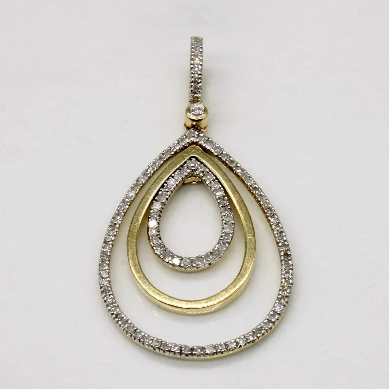 art deco diamond bracelet Tiered Diamond Pendant | 1.00ctw |