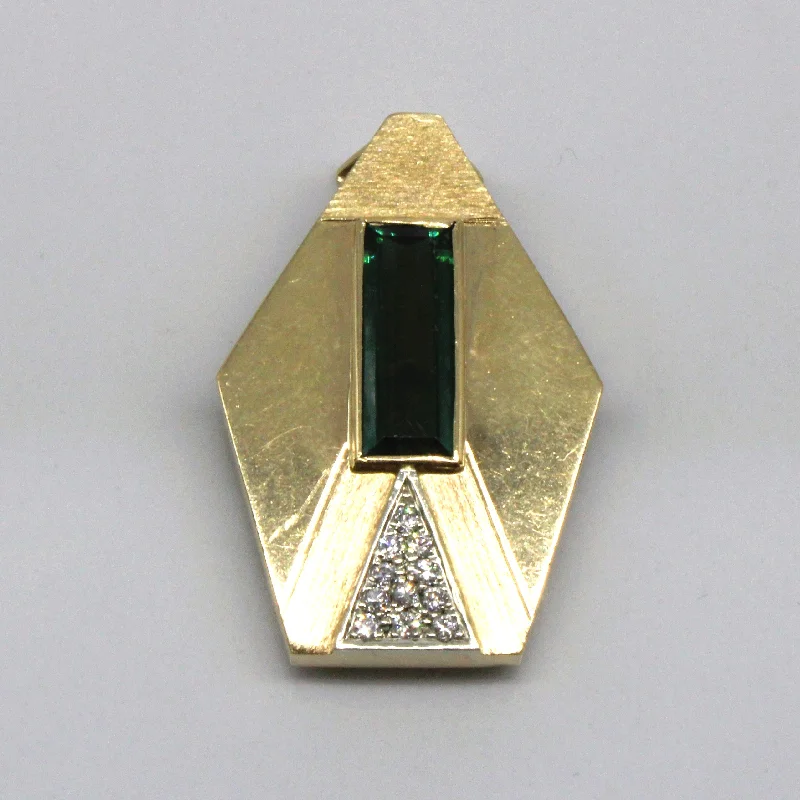 minimalist moonstone bracelet Tourmaline & Diamond Pendant | 2.55ct, 0.09ctw |