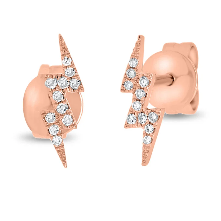 minimalist birthstone bangle Diamond Lightning Bolt Diamond Zig Zag Stud Earrings