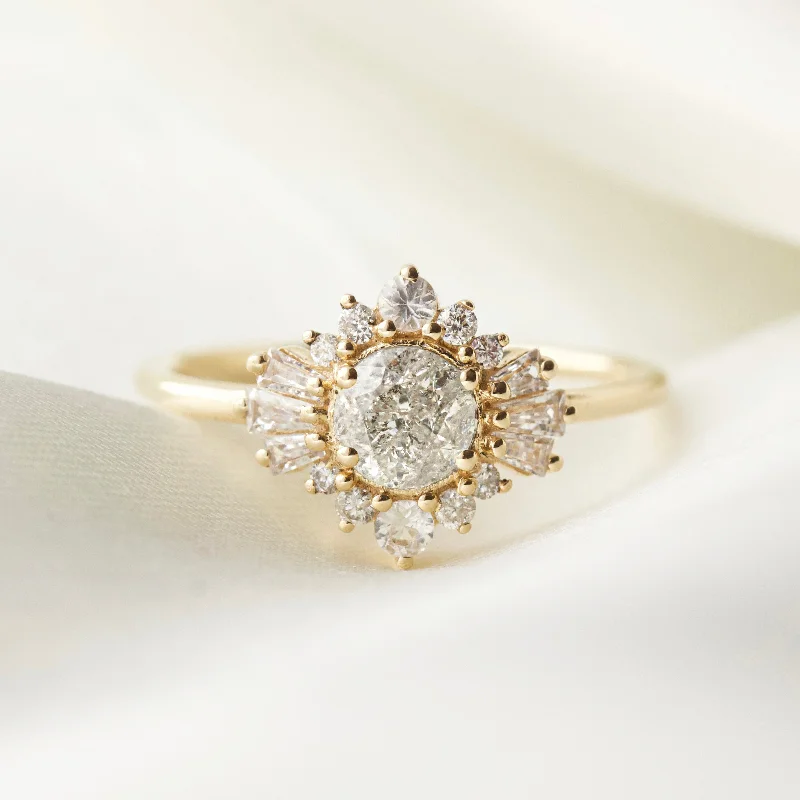 Aria Salt & Pepper Diamond Ring