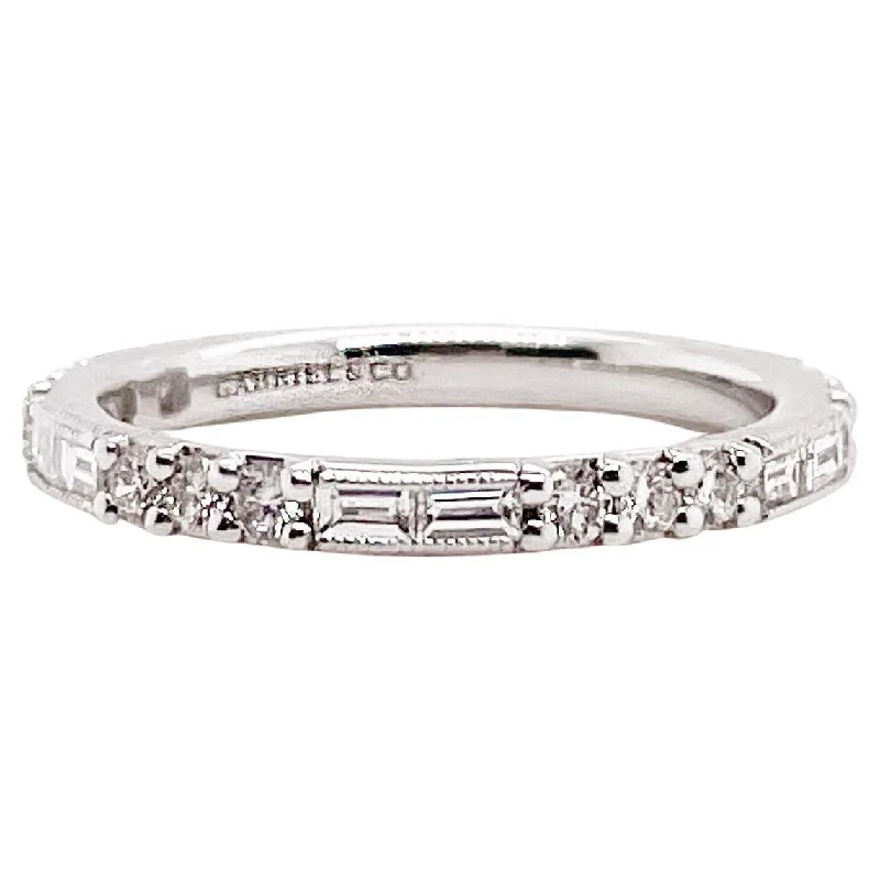 celestial star earrings stud Baguette Diamond Stackable Ring