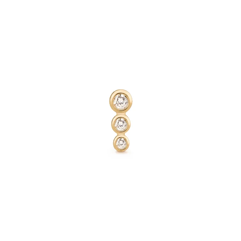 minimalist cuff bracelet adjustable BEY - Flat Back Earring