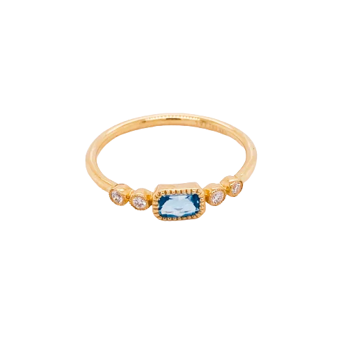 real jade bangle bracelet Blue Topaz Stackable Ring
