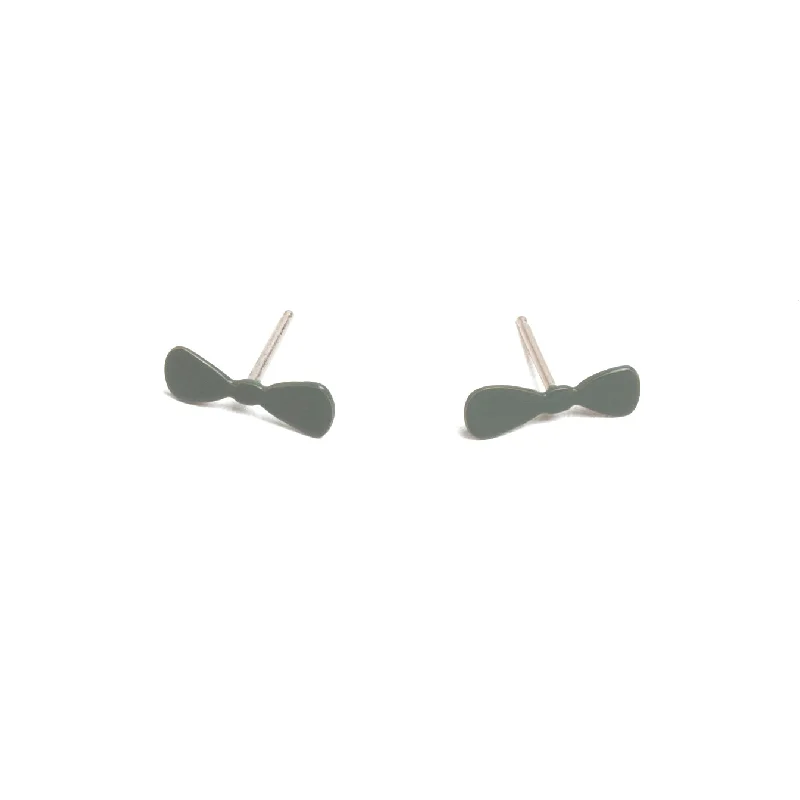 Bow Tie Studs, Evergreen