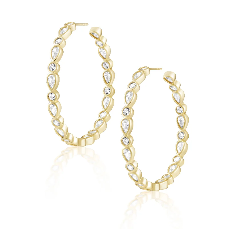 boho pearl charm bracelet Cassidy Hoop