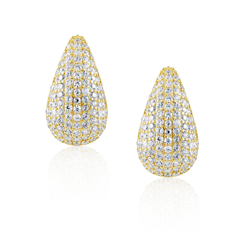 ruby and diamond engagement ring Celine CZ Raindrop Earring