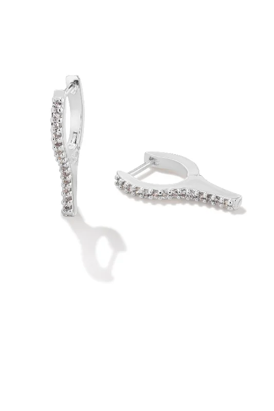 gold and diamond nose stud Dagger Silver Earring