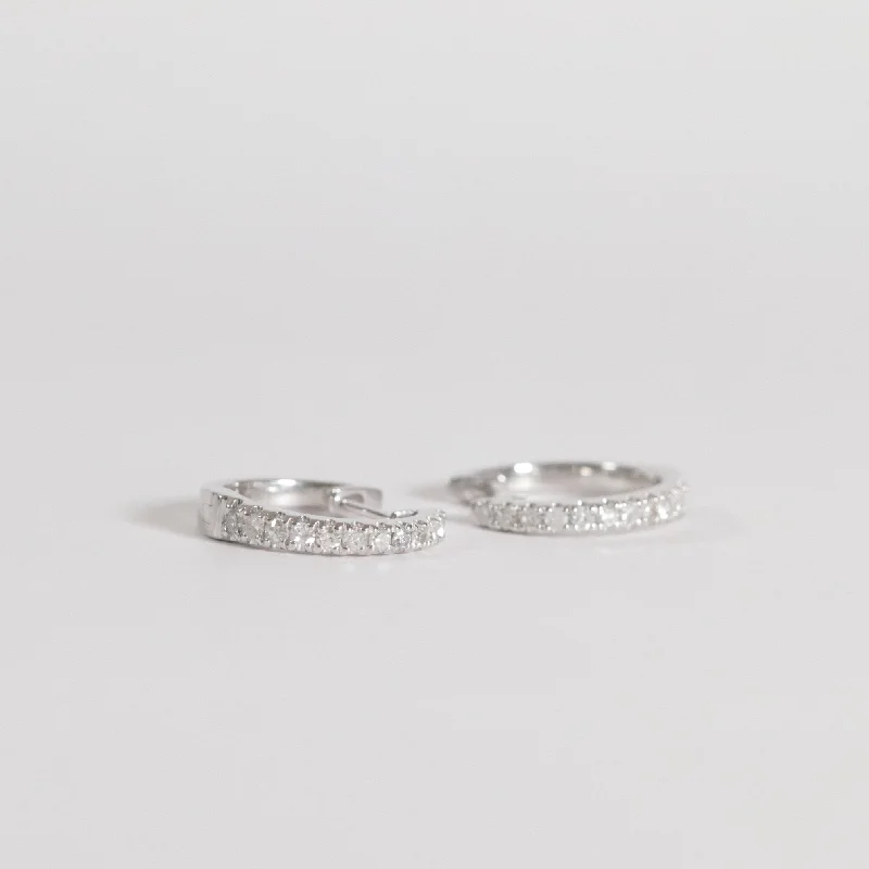 dainty gemstone chain bracelet Diamond Hoops
