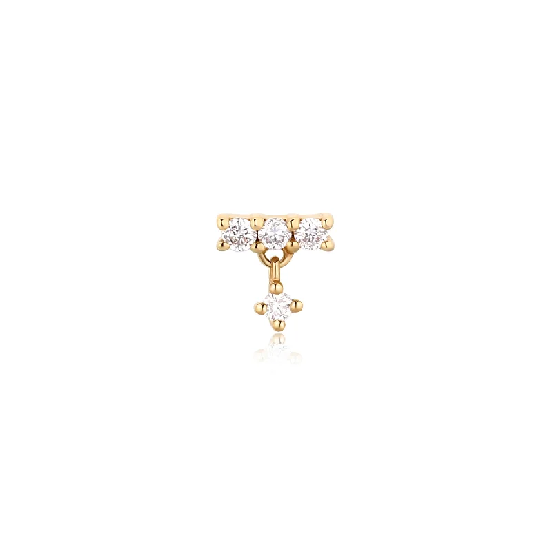 vintage filigree engagement ring DIANA - Flat Back Earring