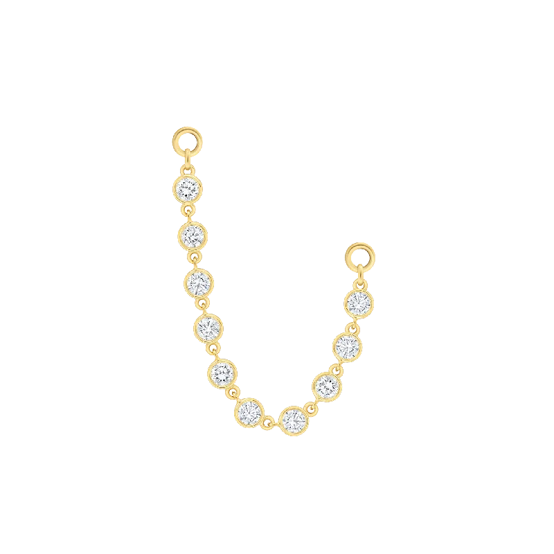 sterling silver charm anklet Esme