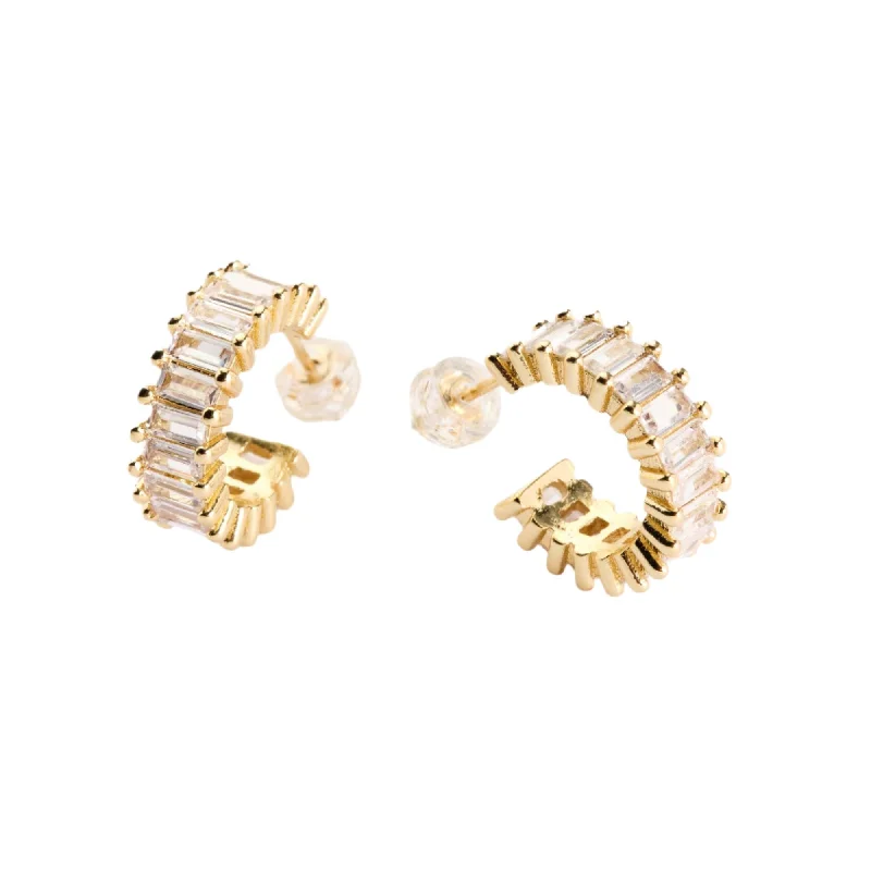 Esther Gold Diamond Hoops