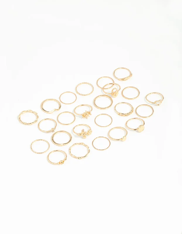 zodiac constellation bracelet silver Gold Garden Ring 24-Pack