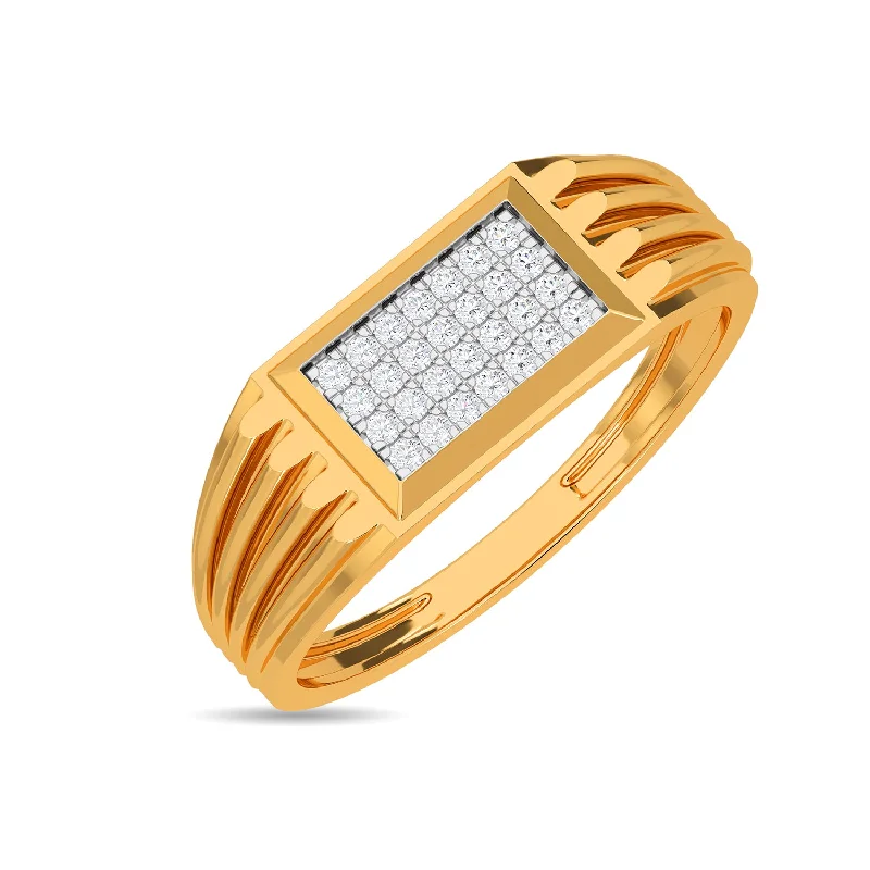 hexagon-shaped engagement ring unique Ring For Him