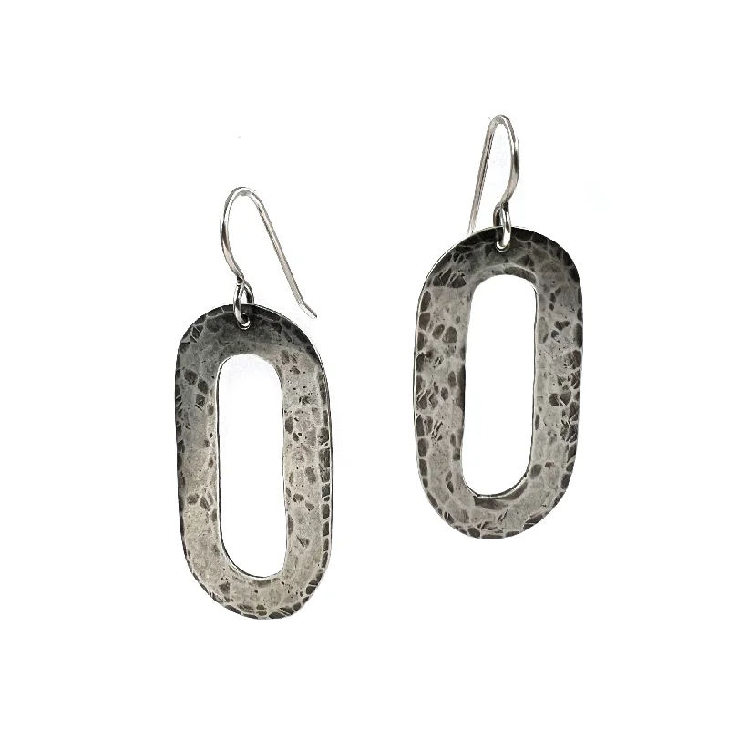 Hammered Link Earrings