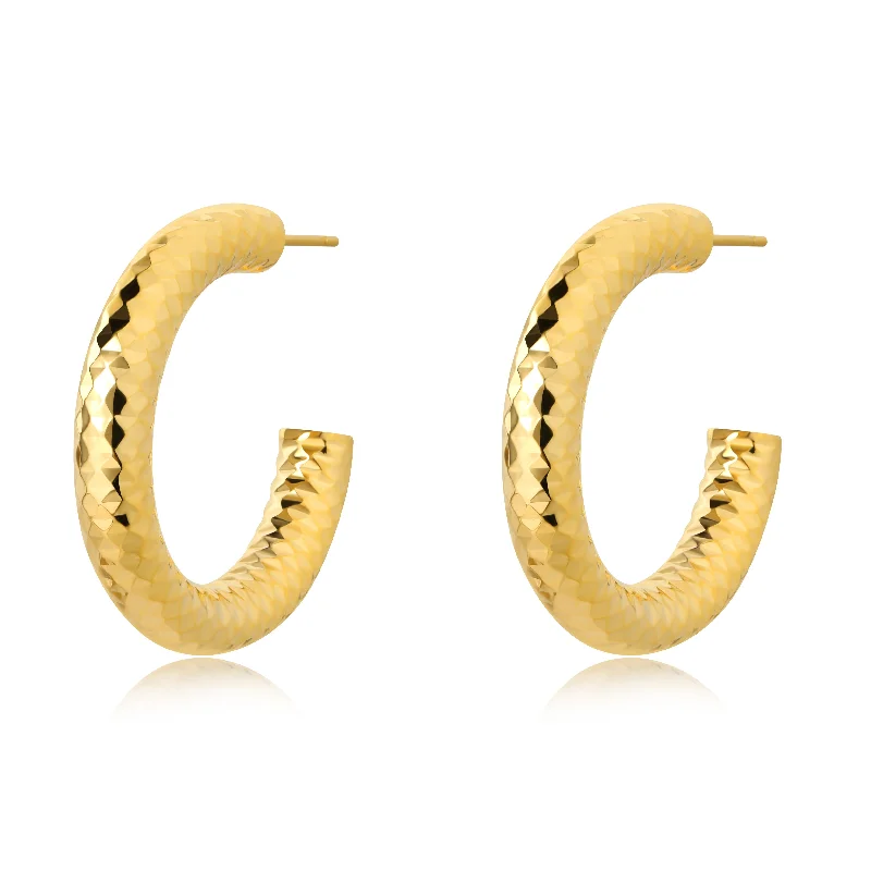 personalized initial ring stackable Madisen Hoop 30mm