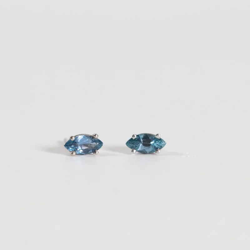 vintage rose-cut diamond ring Marquise Yogo Sapphire Studs -0.50 ctw