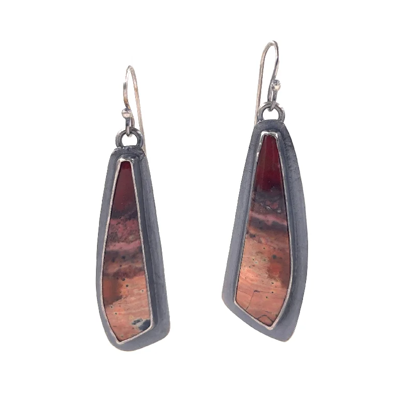 Petrified Wood Earrings