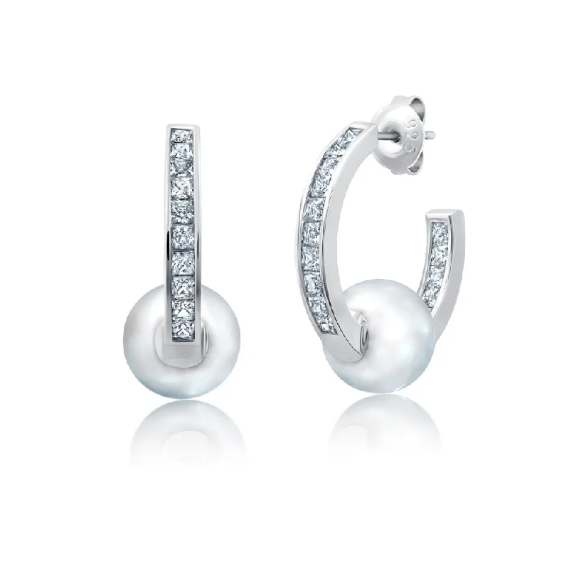 gold opal ring Jackie White Pearl Earrings