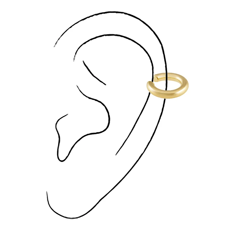 black diamond stud earrings Raquel Ear Cuff