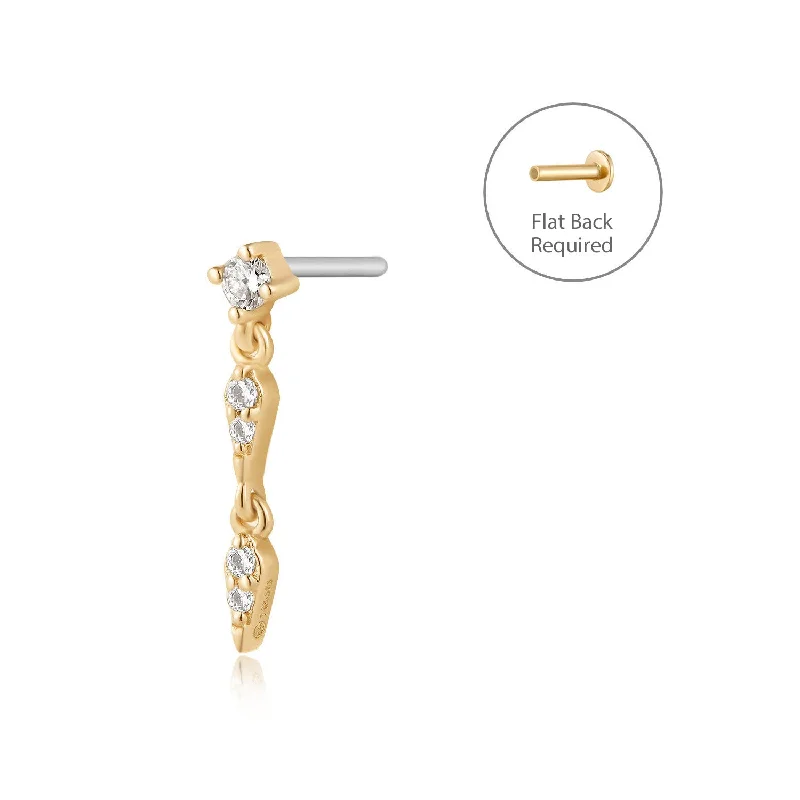 hypoallergenic earrings for sensitive ears REAGAN - Flat Back Earring
