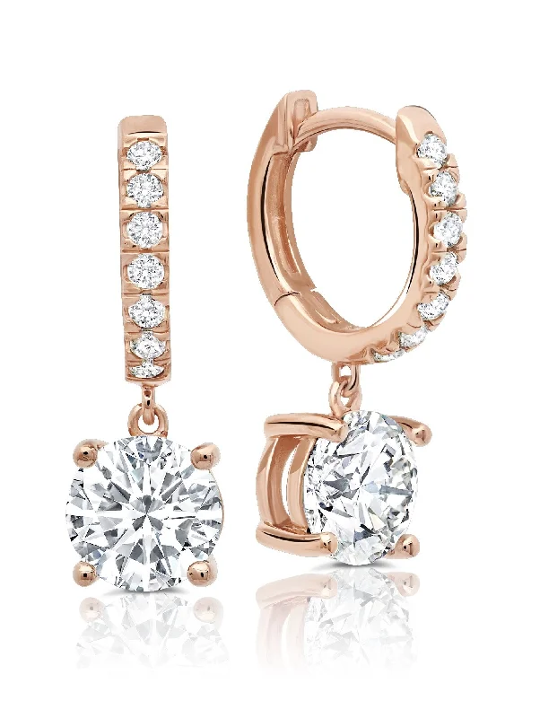 dainty gold anchor bracelet Round Cut Huggie Hoop Earrings Drop Earrings Finished in 18kt Rose Gold dainty gold anchor bracelet Round Cut Huggie Hoop Earrings Drop Earrings Finished in 18kt Rose Gold