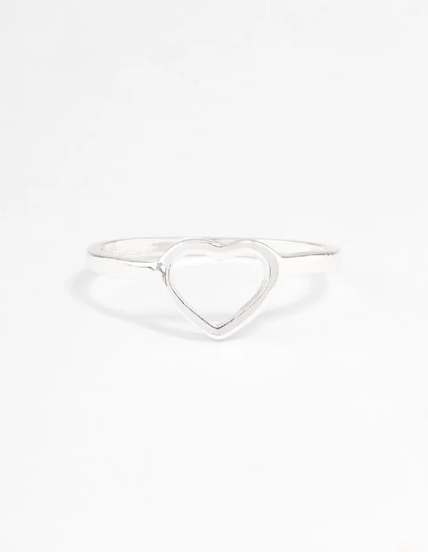 real jade jadeite bangle Silver Open Heart Ring