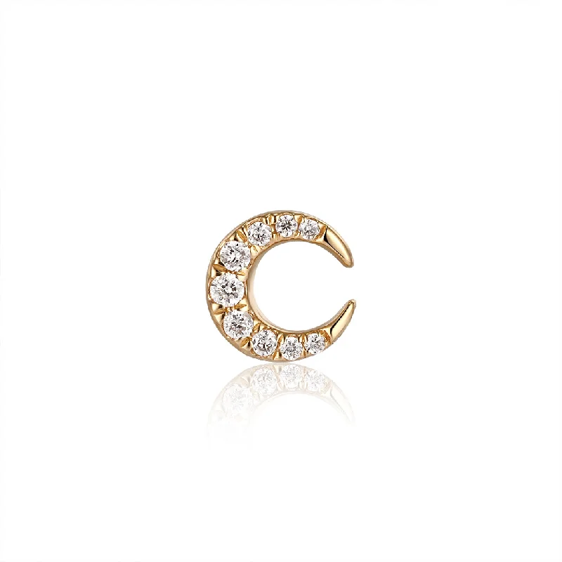 art deco diamond bracelet SELENE - Flat Back Earring