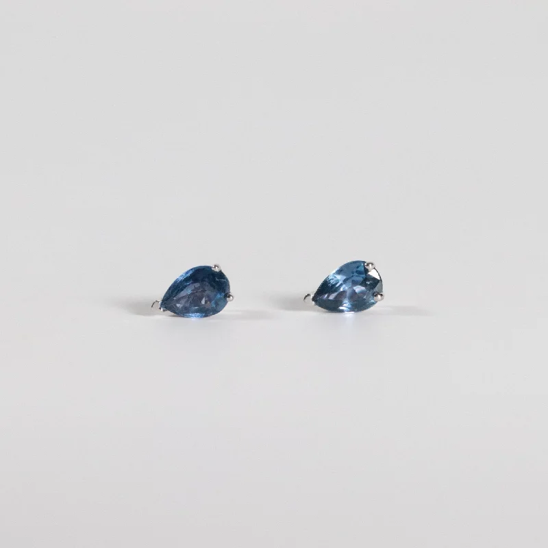 multi-gemstone eternity band 'Soleil' Yogo Sapphire Earrings - 0.67 CTW