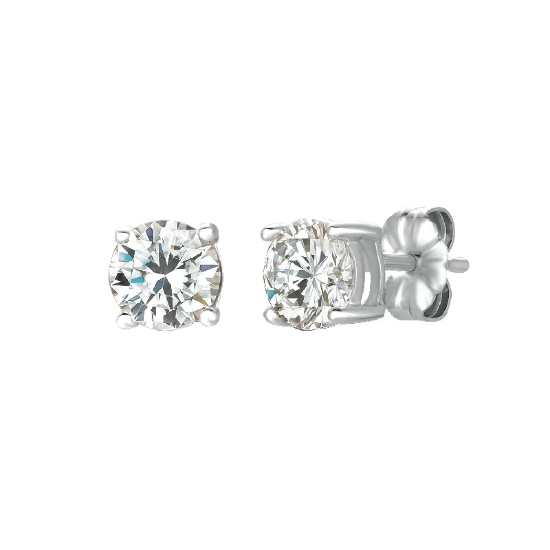 Extra Small .75ct Brilliant Stud Earrings in Platinum