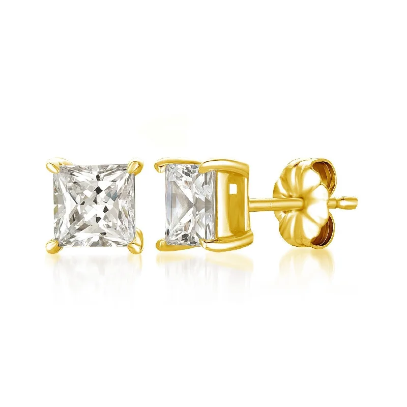 white topaz stacking rings Solitaire Princess Stud Earrings Finished in 18kt Yellow Gold 3.0 Cttw white topaz stacking rings Solitaire Princess Stud Earrings Finished in 18kt Yellow Gold 3.0 Cttw