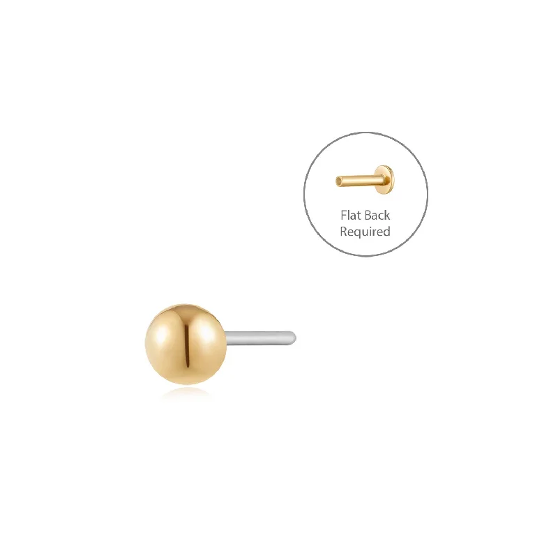 rose gold anklet chain SPHERE - Flat Back Earring