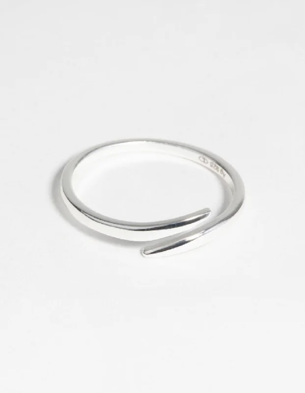 celestial star earrings stud Sterling Silver Open Band Ring
