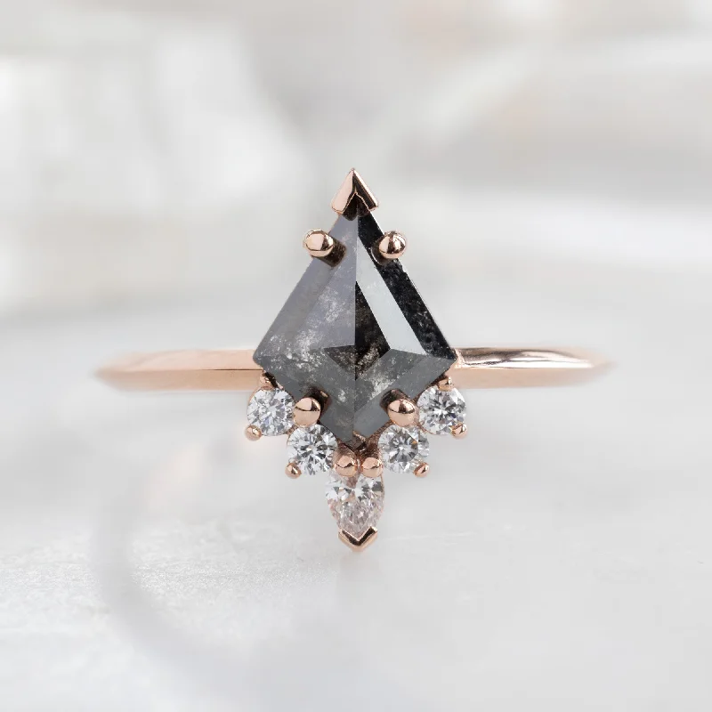 tiny star constellation bracelet The Aster Ring | 0.81ct Kite Black Diamond in 14K Rose Gold tiny star constellation bracelet The Aster Ring | 0.81ct Kite Black Diamond in 14K Rose Gold
