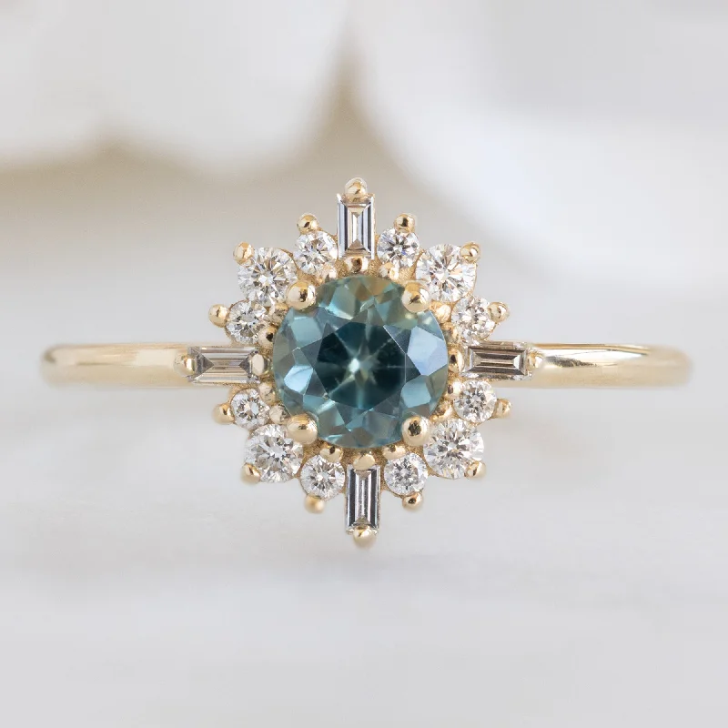 infinity couple’s ring matching set The Compass Ring | 0.83ct Round Sapphire in 14K Yellow Gold infinity couple’s ring matching set The Compass Ring | 0.83ct Round Sapphire in 14K Yellow Gold