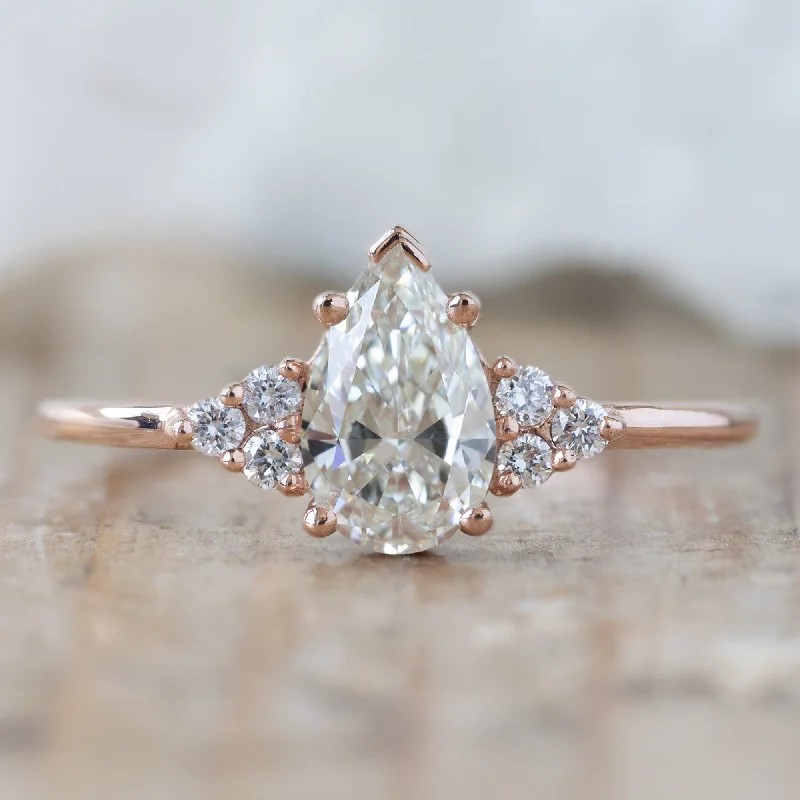 minimalist gold bracelet thin The Ivy Ring | 0.71ct Pear White Diamond in 14K Rose Gold minimalist gold bracelet thin The Ivy Ring | 0.71ct Pear White Diamond in 14K Rose Gold