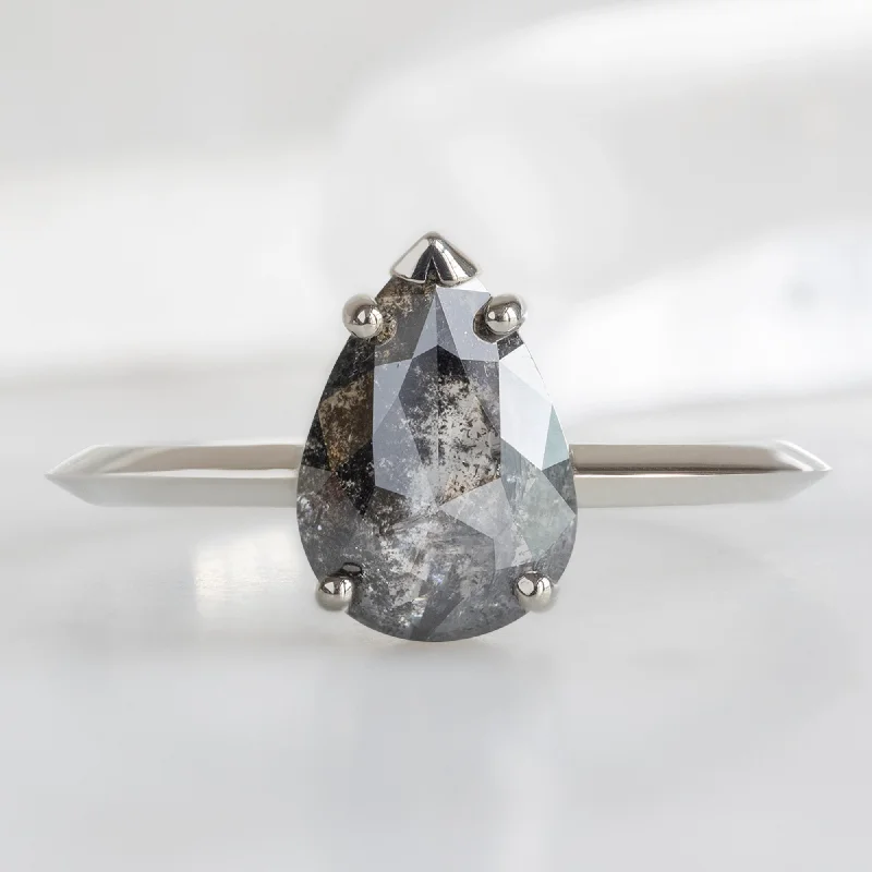 vintage locket necklace gold The Sage Ring | 1.10ct Pear Black Diamond in 14K White Gold vintage locket necklace gold The Sage Ring | 1.10ct Pear Black Diamond in 14K White Gold