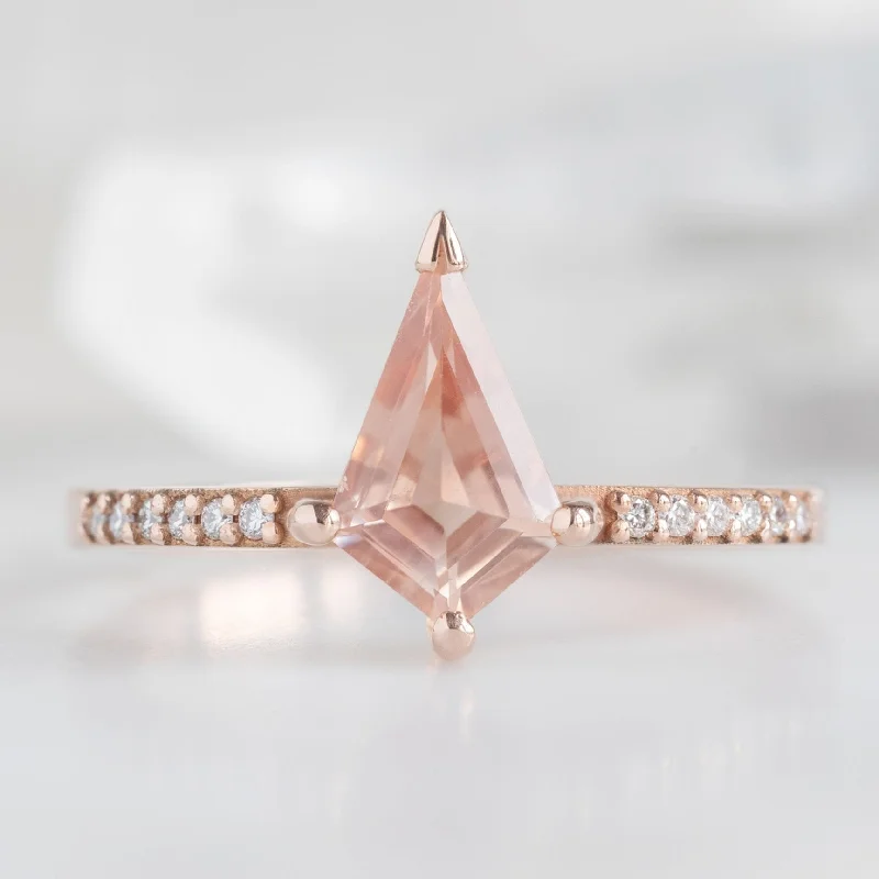 cubic zirconia stud earrings classic The Willow Ring | 0.79ct Kite Sunstone in 14K Rose Gold cubic zirconia stud earrings classic The Willow Ring | 0.79ct Kite Sunstone in 14K Rose Gold