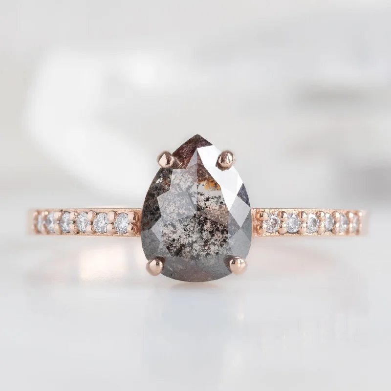 luxury emerald ring platinum The Willow Ring | 0.99ct Pear Black Diamond in 14K Rose Gold luxury emerald ring platinum The Willow Ring | 0.99ct Pear Black Diamond in 14K Rose Gold
