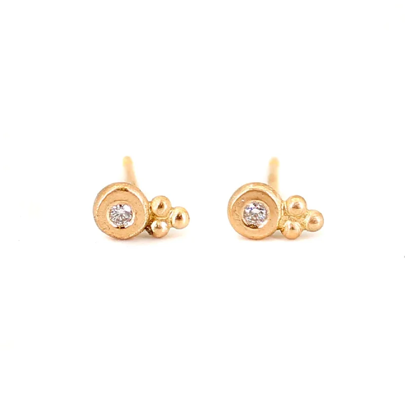 Three Dot Diamond Studs