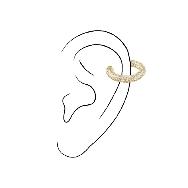 adjustable charm necklace Tinsley  CZ Ear Cuff